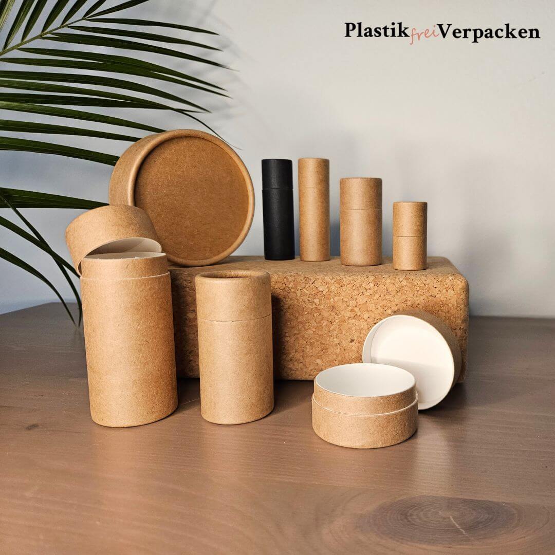 10ml Push-up Sticks natur aus Kraftpapier – die plastikfreie Alternative für dein DIY Lippenbalsam