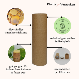 Lippenstifthülsen 10ml aus Kraftpapier